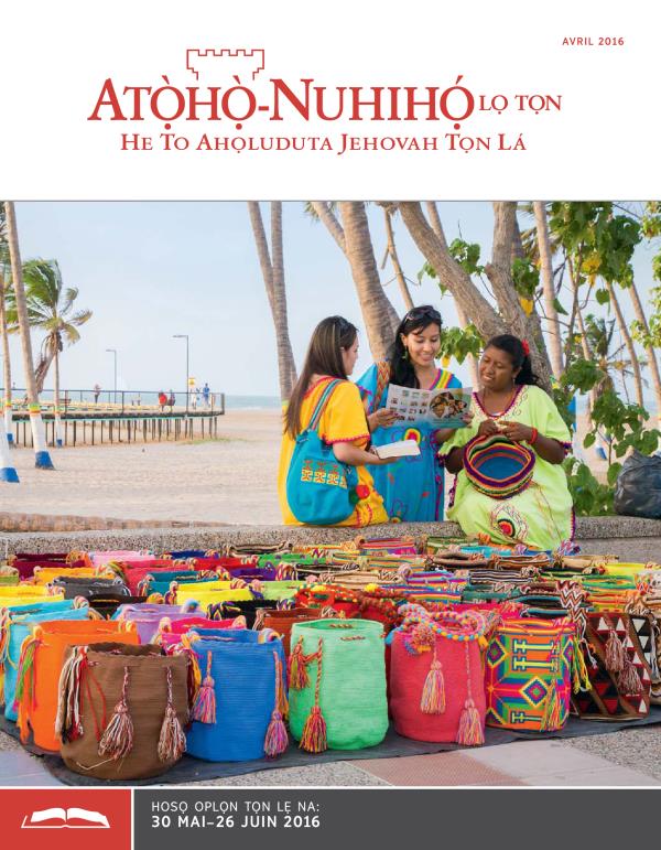 Atọ̀họ̀-Nuhihọ́ lọ Tọn—Zinjẹgbonu Oplọn Tọn, avril 2016