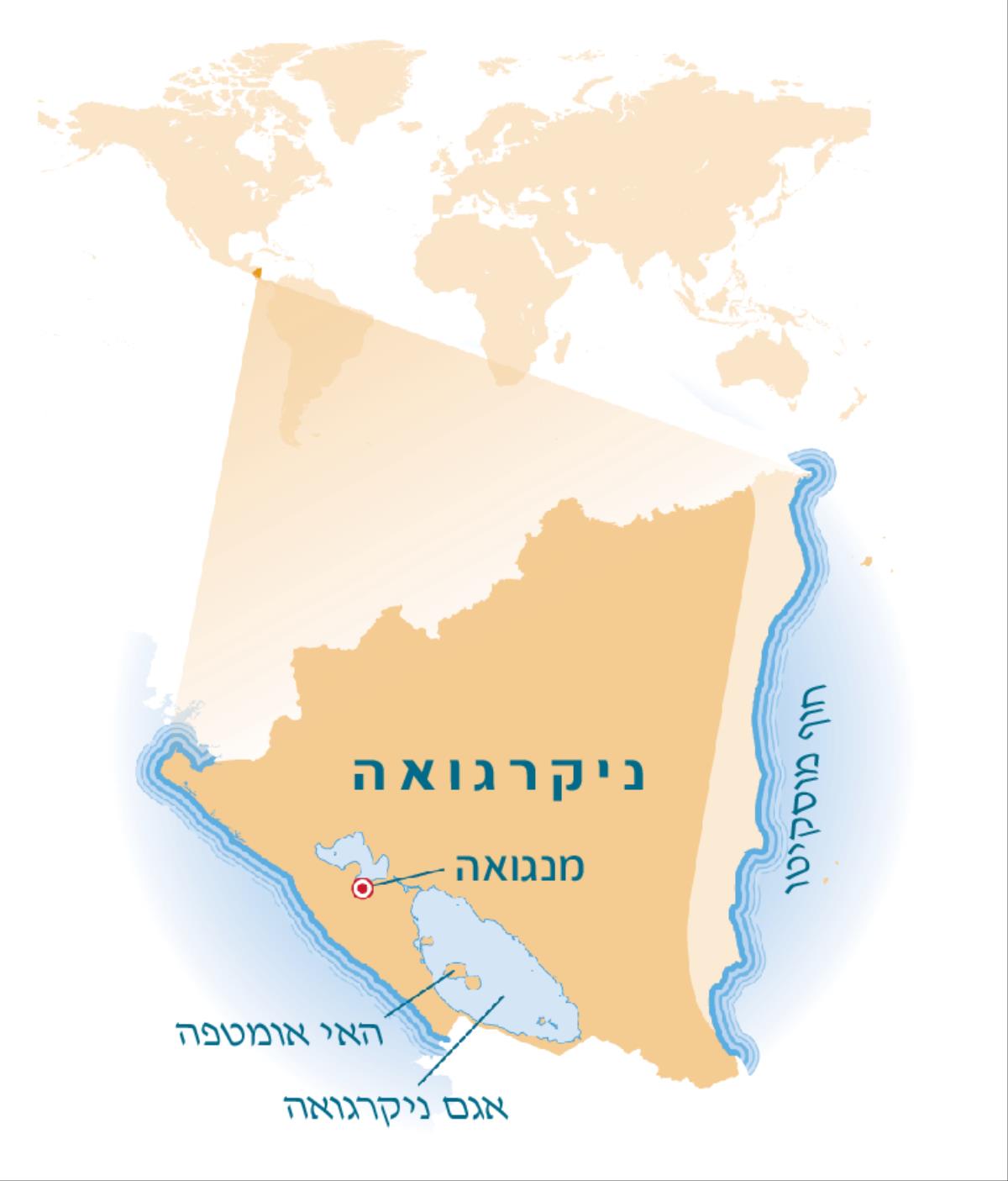 מפת ניקרגואה