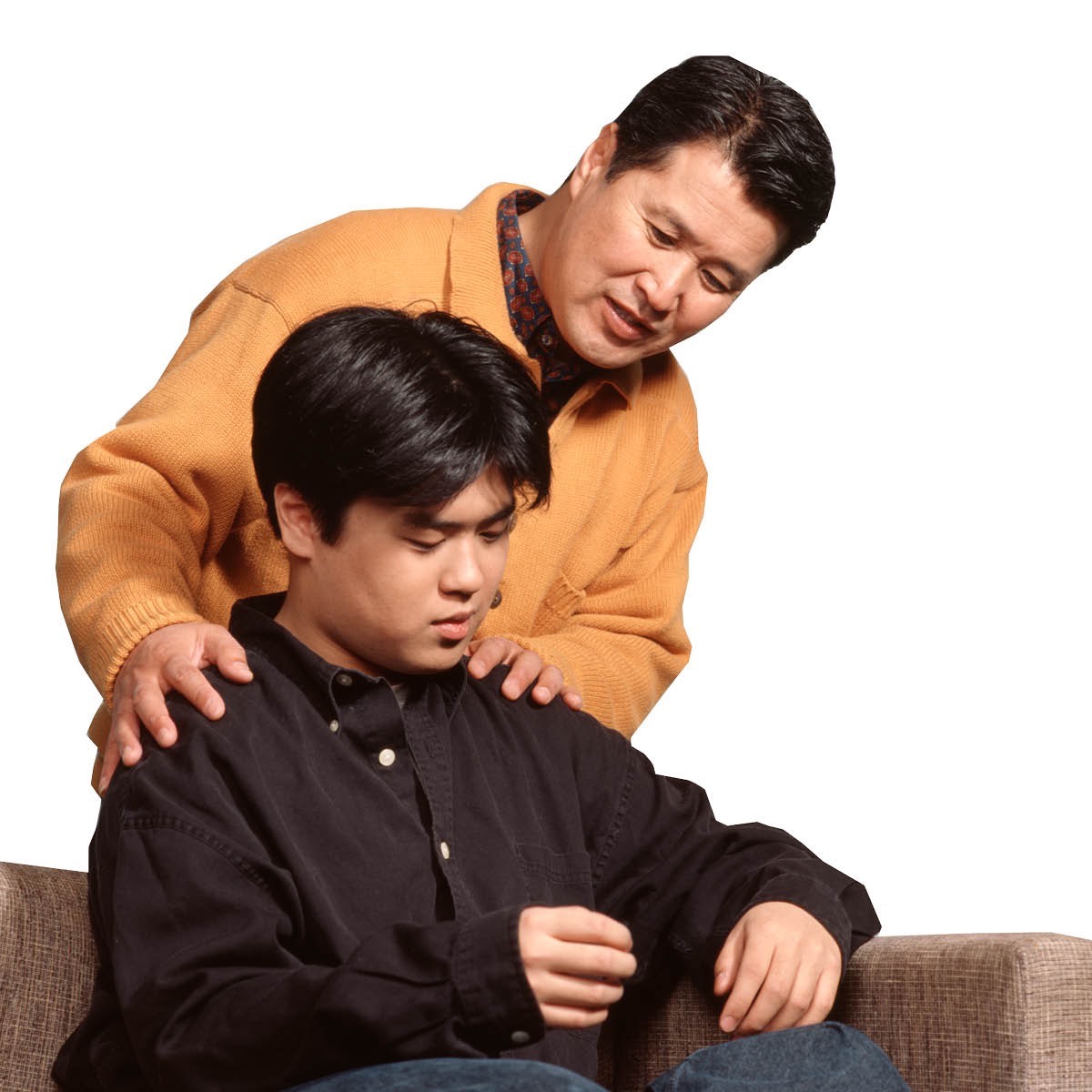 אב משוחח עם בנו