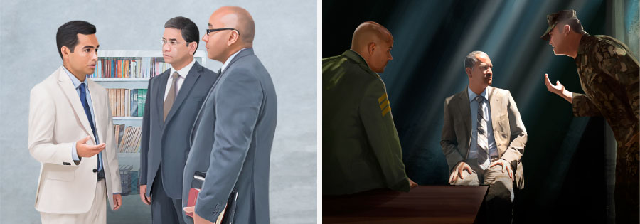 אח שומר על שתיקה בשעה שנחקר על־ידי הרשויות;‏ אח מספר לזקנים את האמת כולה