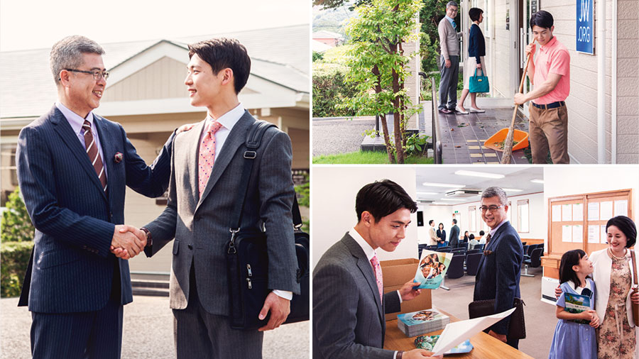 זקן־קהילה משבח משרת עוזר על עזרתו בתחזוקת אולם המלכות ועל עבודתו בדלפק הספרות