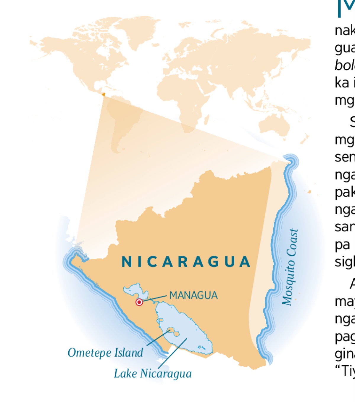 Mapa sang Nicaragua