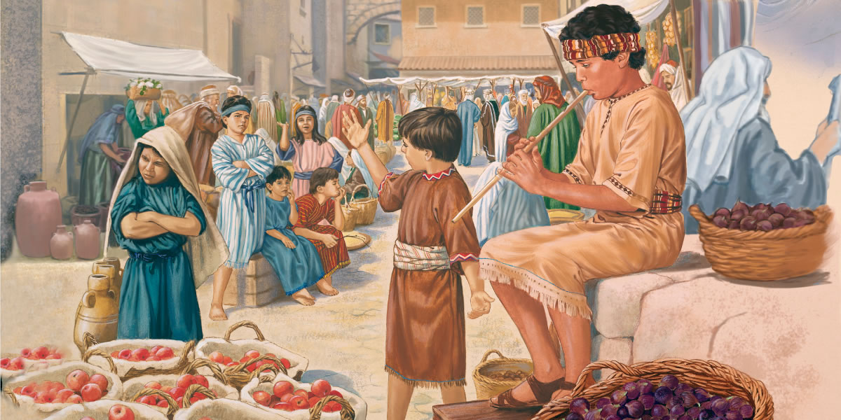 Ginatokar sang isa ka bata sa tiendahan ang plawtaA boy, apang wala nagsaot ang iban nga kabataan