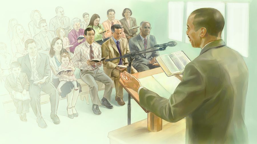 Miting sa Kingdom Hall sang mga Saksi ni Jehova