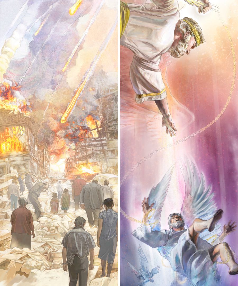 Ang malaut pagalaglagon sa Armageddon, dayon si Satanas kag ang iya mga demonyo pagasilutan
