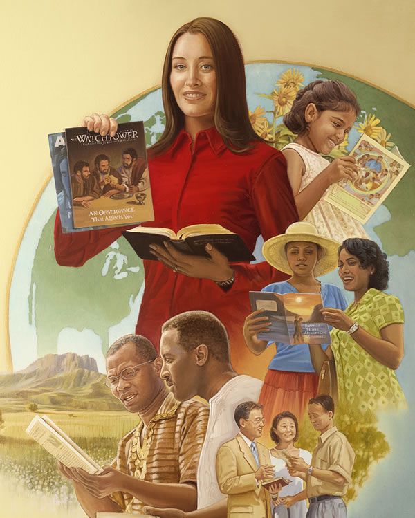 Mga Saksi ni Jehova nga nagawali sing kamatuoran sang Biblia sa bilog nga kalibutan