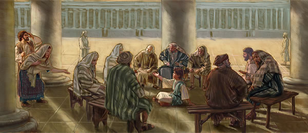 Nakita nanday Jose kag Maria si Jesus sa templo