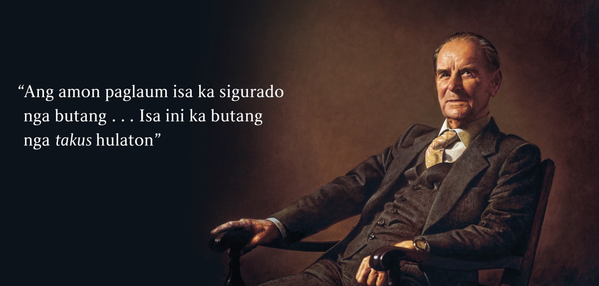 Si Brother Frederick Franz. Makita sa tupad niya ang iya ginsiling nga, “Ang amon paglaum isa ka sigurado nga butang . . . Isa ini ka butang nga takus hulaton.”