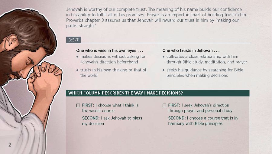 Worksheet sa seksion nga Mga bahandi sa Pulong sang Dios sa Workbook para sa Miting