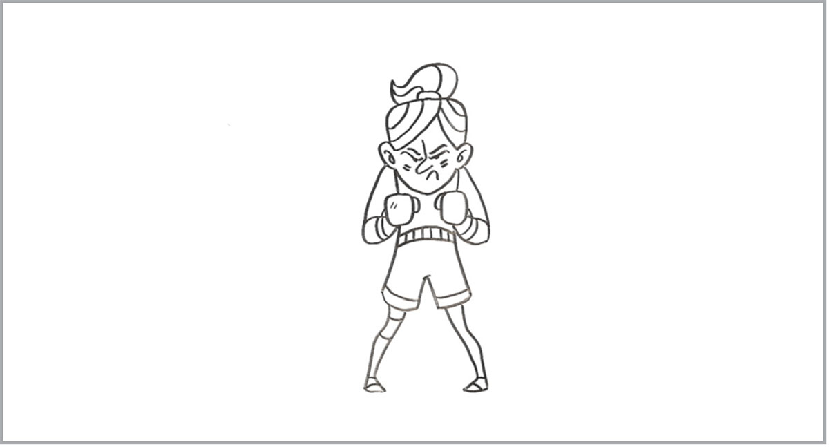 Ia badu kekeni ta be boxing glove ia karaia