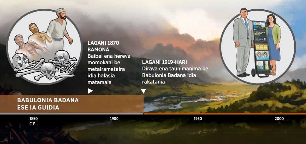 Dirava ena taunimanima be Babulonia Badana ena igui idia rakatania laganina, lagani 1919 amo