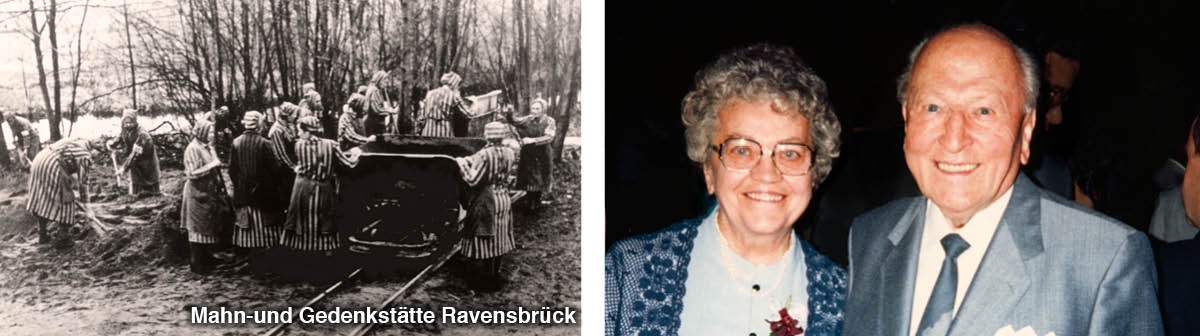 Žene obavljaju težak fizički rad u nacističkom logoru; Brat i sestra Pötzinger