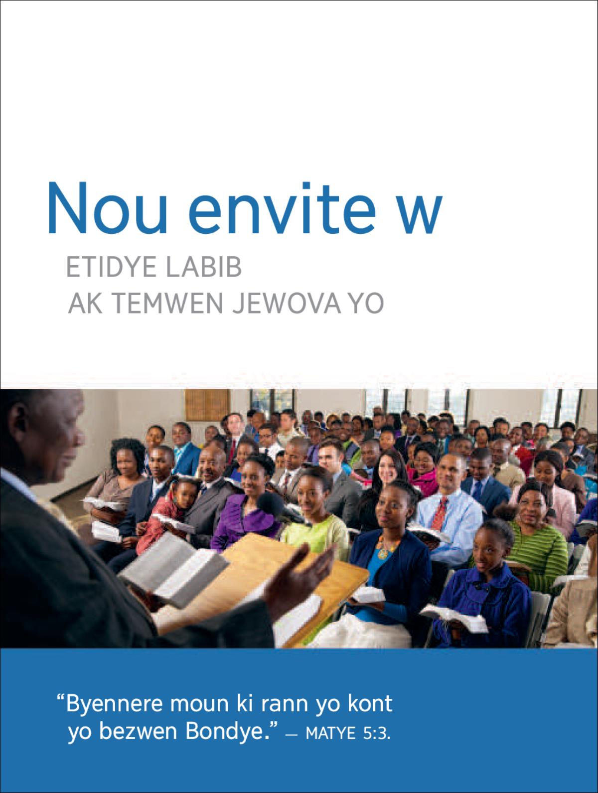 Envitasyon pou reyinyon kongregasyon an