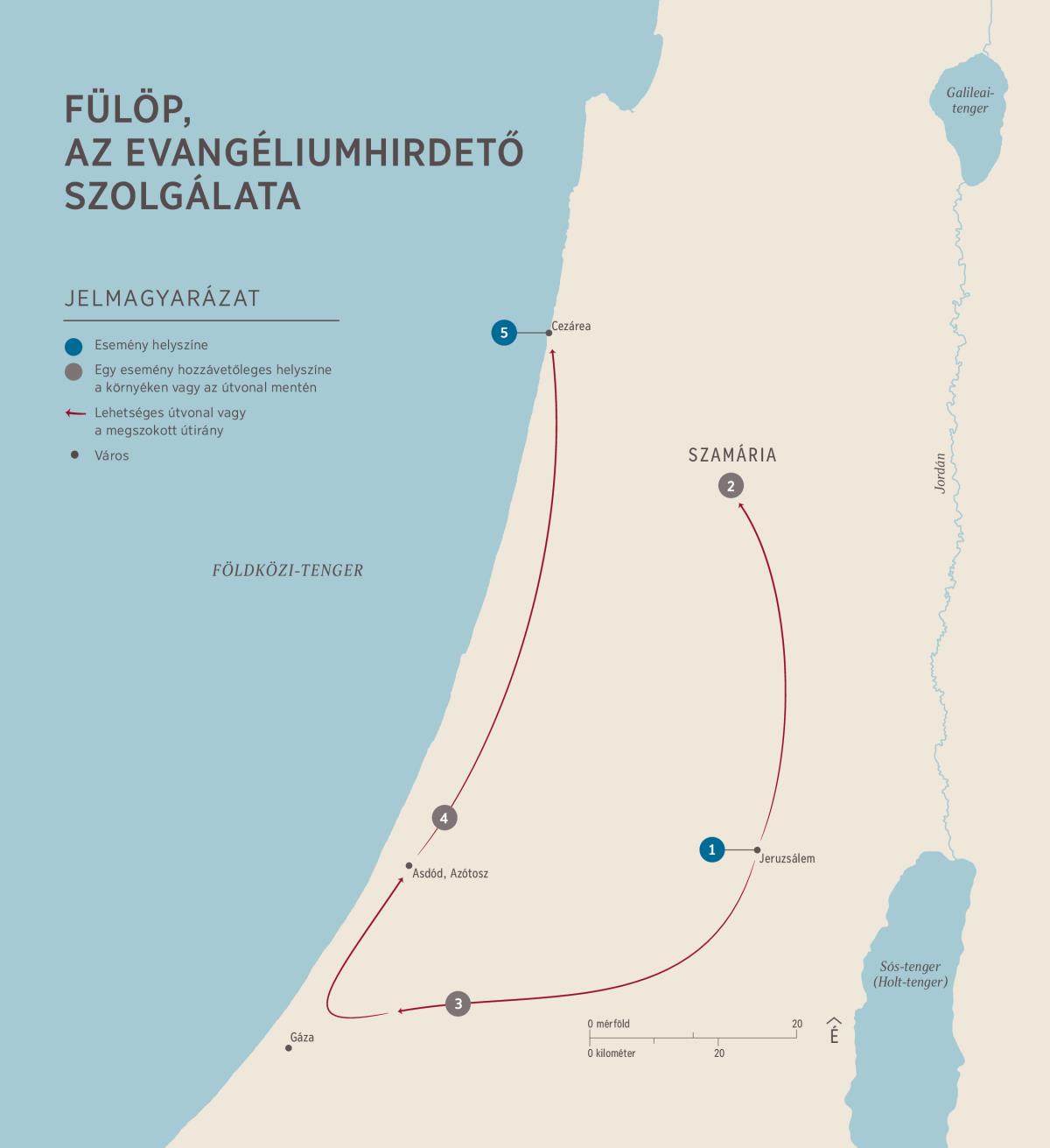 Fülöp, az evangéliumhirdető szolgálata