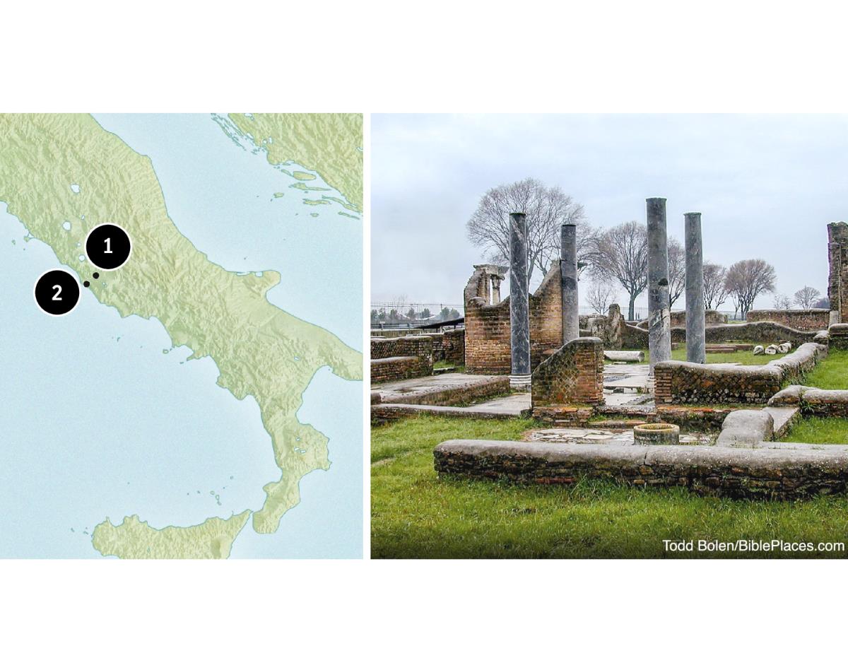 Ostia városának zsinagógája