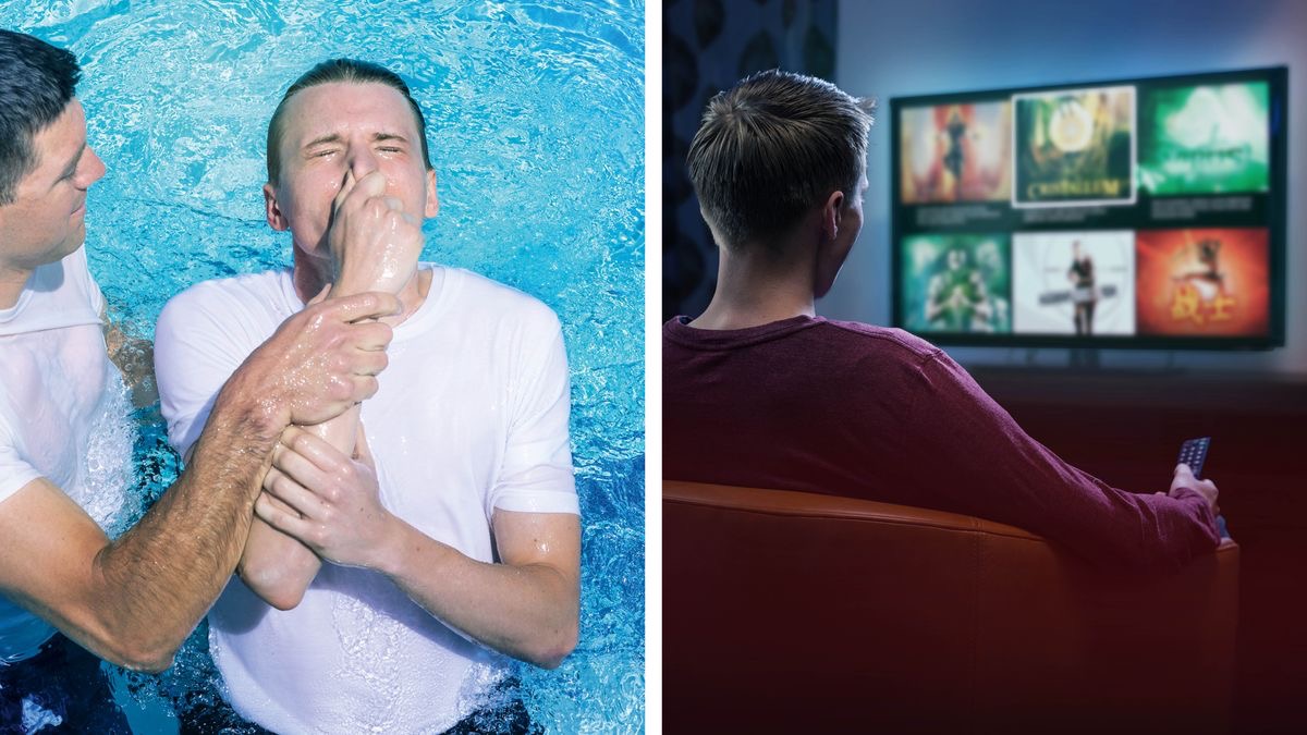 Tsab i imágenes: 1. Jun i kwitól kʼwajat ti pújnal. 2. An kwitól kʼwajat in takuyal jantʼoj neʼets kin tsuʼuw ban televisión.