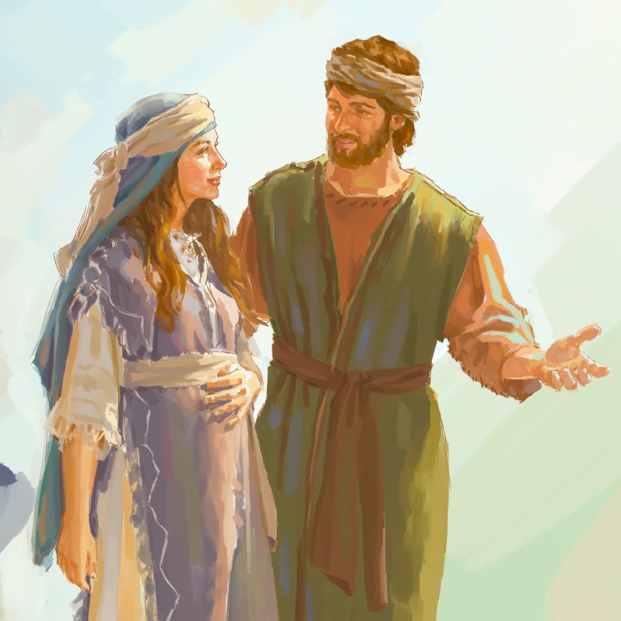 Joseph make Mary his wife even tho she hapai