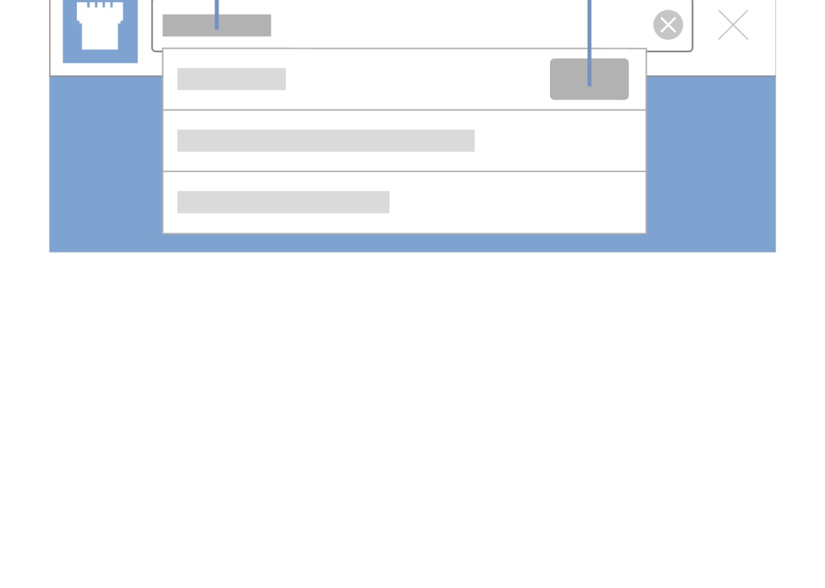Da search box in Watchtower ONLINE LIBRARY.” Label A show one word you type in da search box. Label B show da word “Topic” dat stay nex to da word you stay look fo.