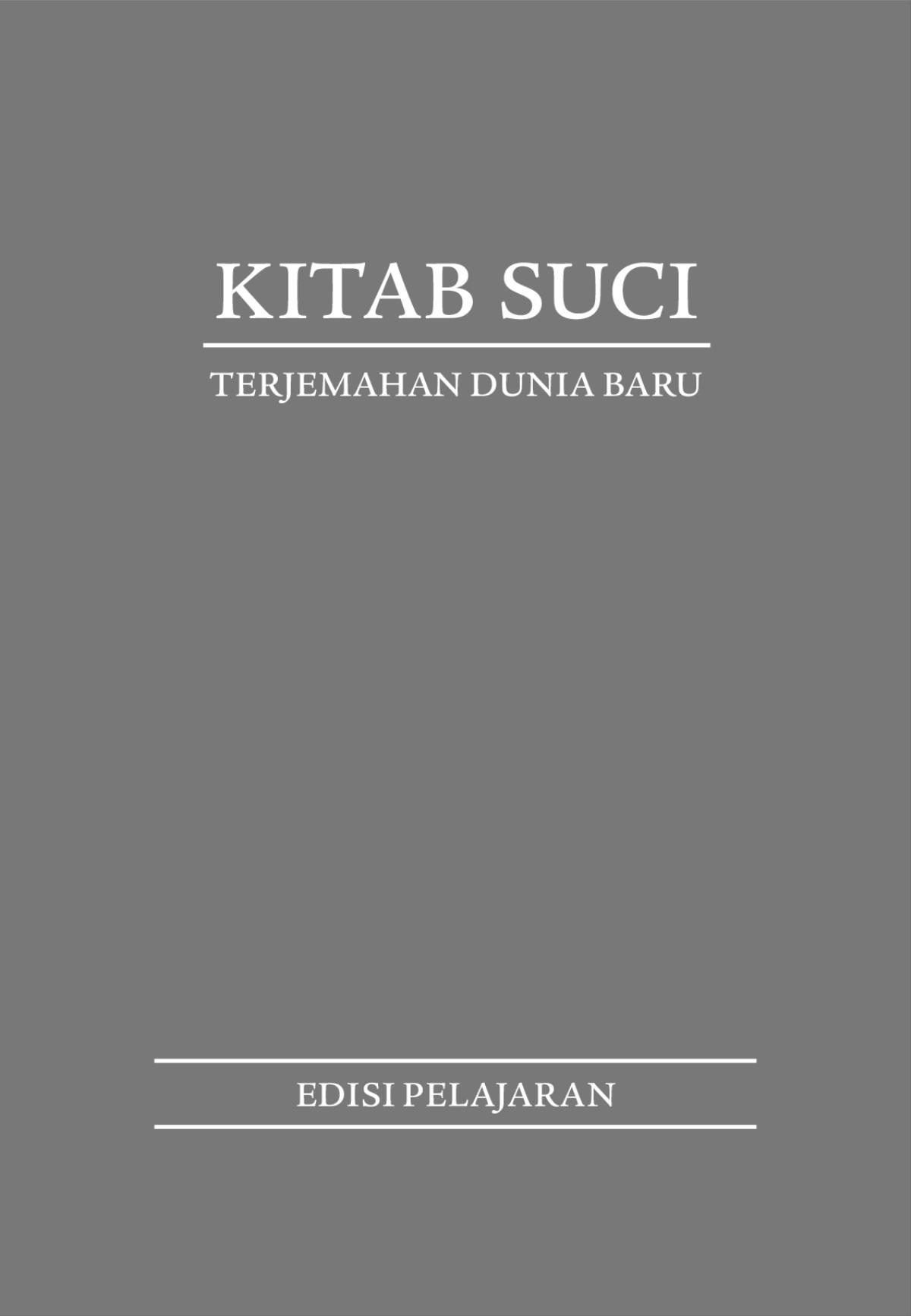 Sampul Kitab Suci Terjemahan Dunia Baru (Edisi Pelajaran)