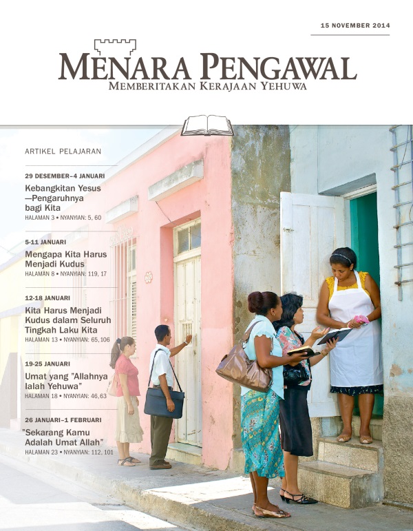 Sampul Menara Pengawal Edisi Pelajaran, 15 November 2014