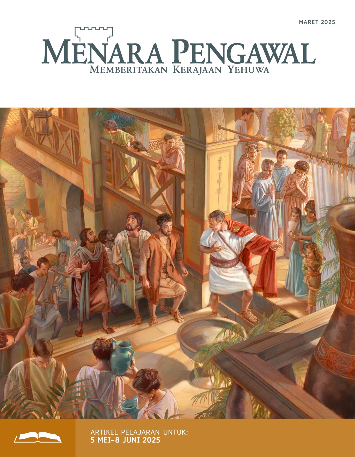 Petrus dan rekan-rekannya diajak Kornelius naik ke ruang atas rumahnya.