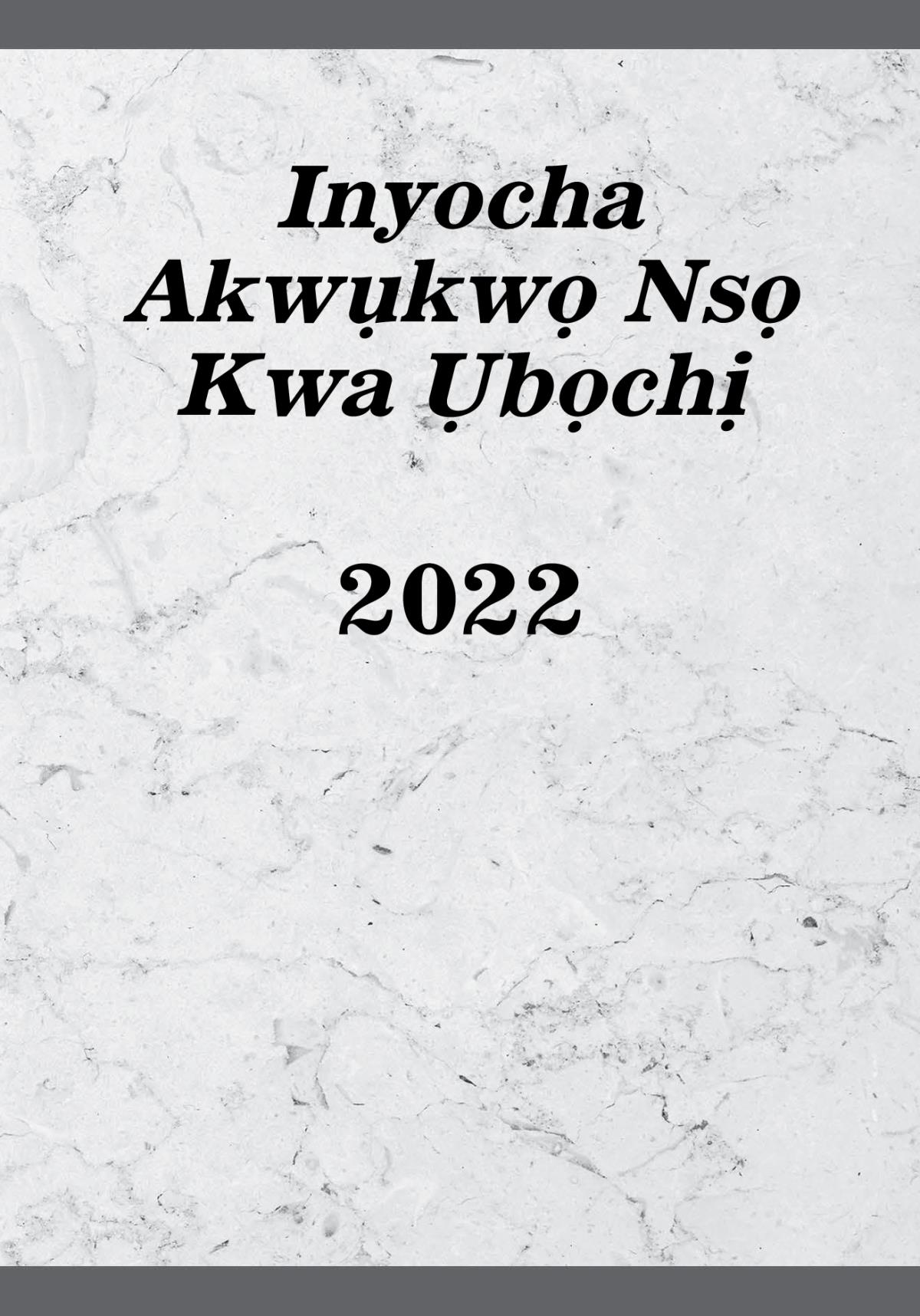 Inyocha Akwụkwọ Nsọ Kwa Ụbọchị​—2022