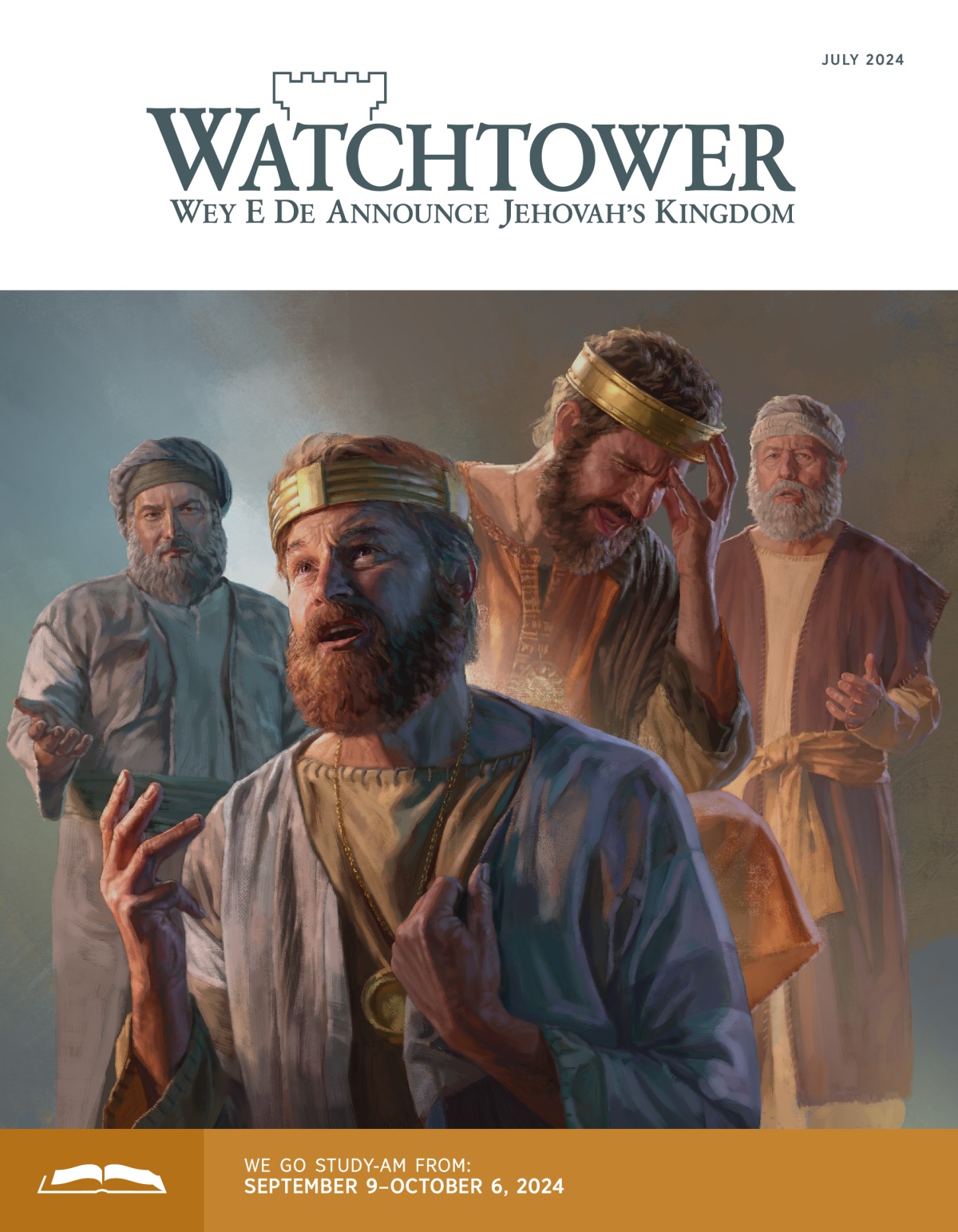 Picture: 1. King David no happy for the bad thing wey e do. E really show for im face when prophet Nathan de talk to-am. 2. King Hezekiah hold im own head when prophet Isaiah de correct-am for wetin e do. Wetin e do really pain-am.