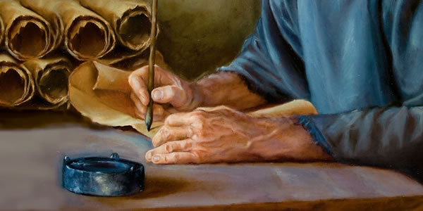 Lalaki nga agisursurat iti teksto ti Biblia idi un-unana