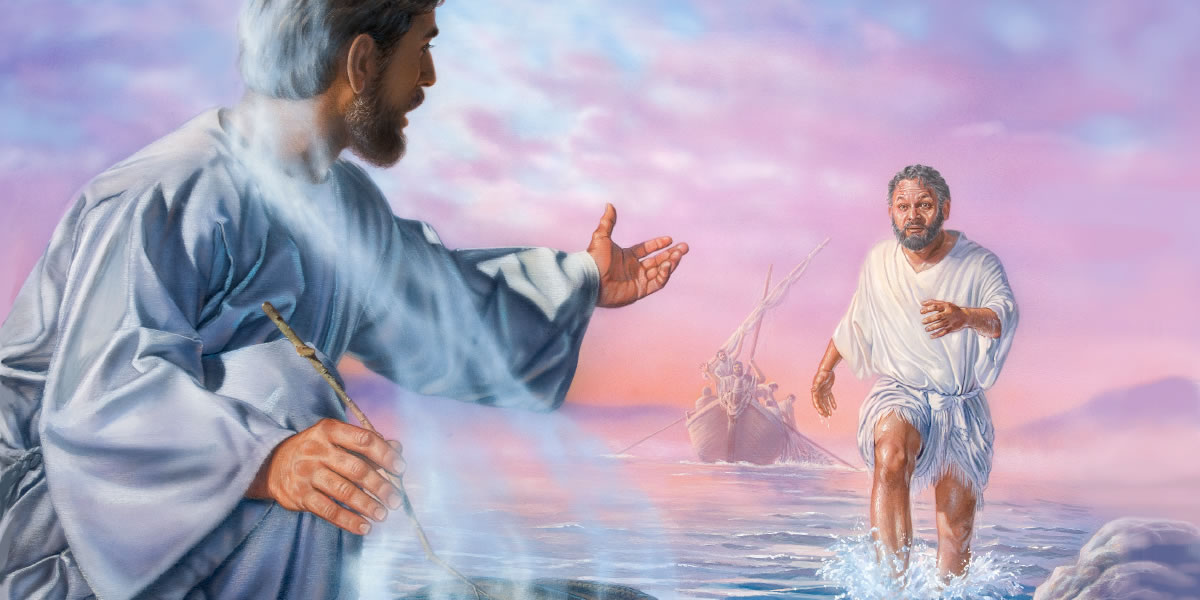 Nakita ni Pedro ni Jesus iti igid ti baybay, ket simmurot ti dadduma nga apostol a nakalugan iti bangka