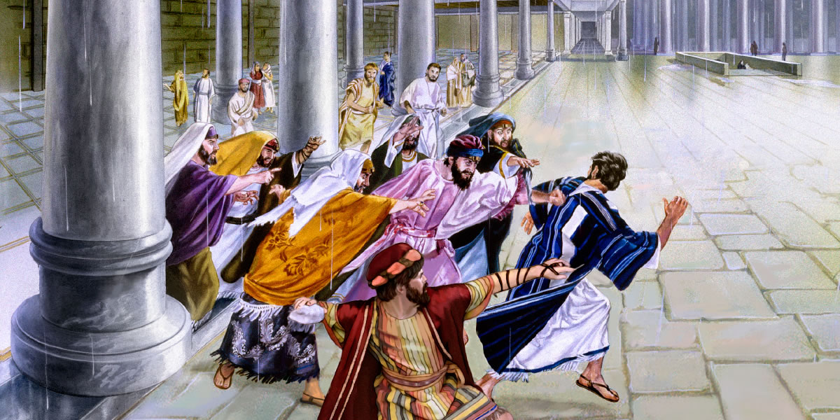 Nangpidut dagiti Judio kadagiti bato ta kayatda a patayen ni Jesus, ngem nakalibas