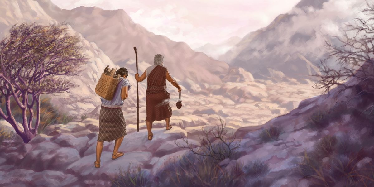 Magmagna da Abraham ken Isaac a mapan idiay Moria