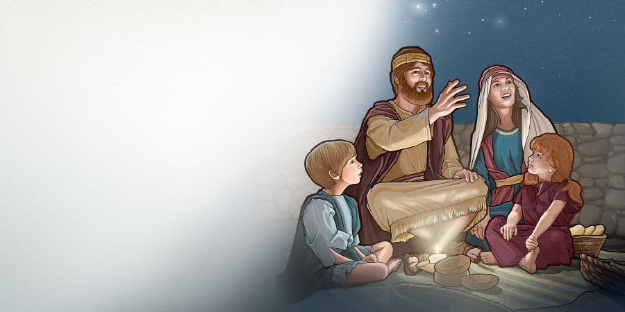 Maysa a pamilia idi tiempo ti Biblia a kumitkita iti nabituen a langit