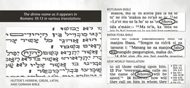 Ti nagan ti Dios iti orihinal a teksto ti Biblia