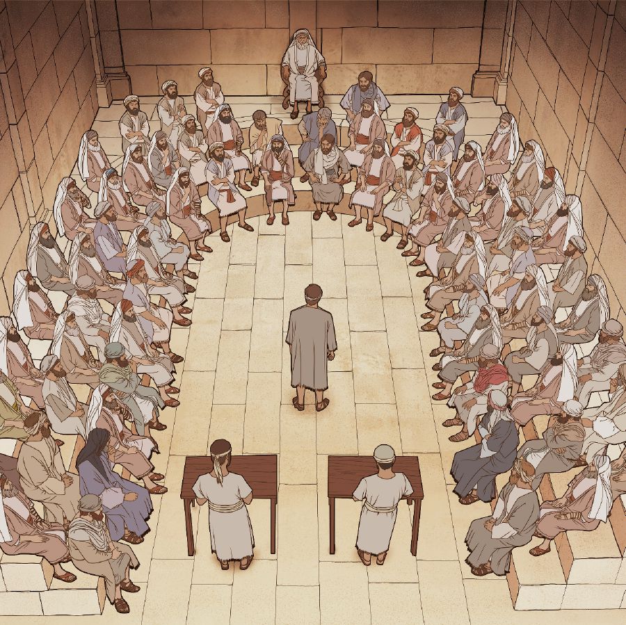 Sesion iti Sanhedrin dagiti Judio