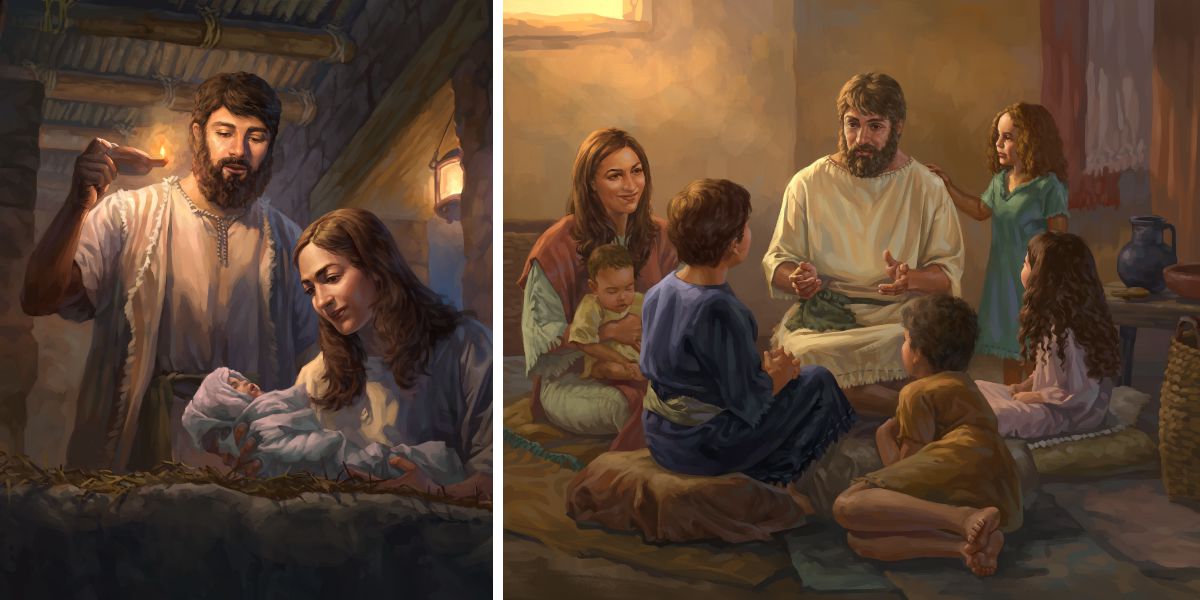 Ni Jose ken Maria ken ti maladaga a ni Jesus; isursuro da Jose ken Maria ni Jesus ken dagiti annakda