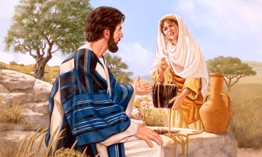 Makisarsarita ni Jesus iti Samaritana iti bubon