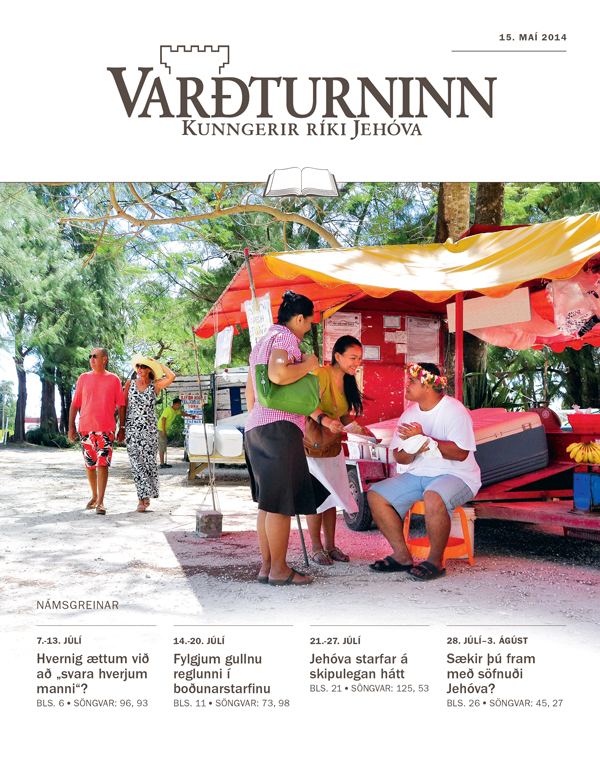 Námútgáfa Varðturnsins 15. maí 2014 – forsíða