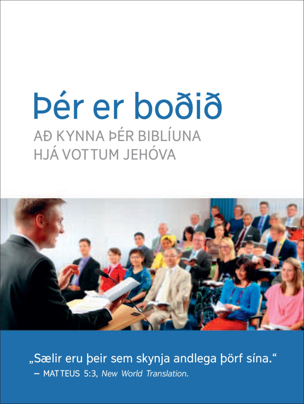 Boðsmiði á samkomur.