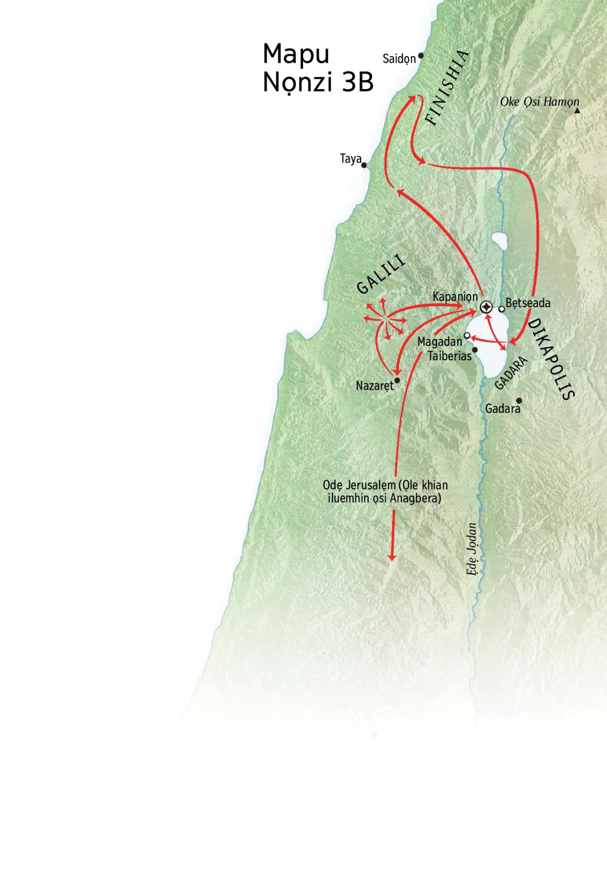 Mapu nọn rẹtẹ iwẹnna oga nin Jesu lu bhi Galili, Finishia, bi Dikapolis