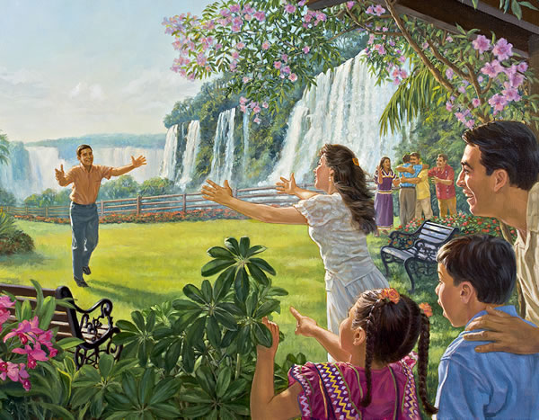 Resurrected ones in Paradise