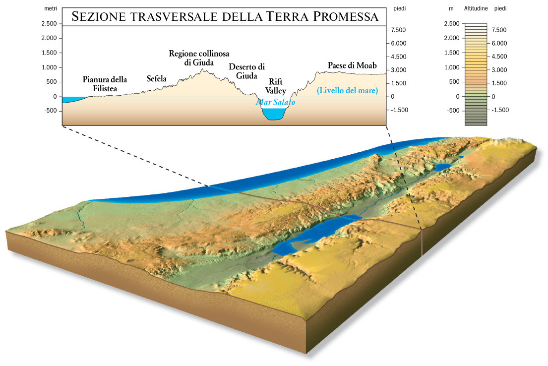 Sezione trasversale del paese