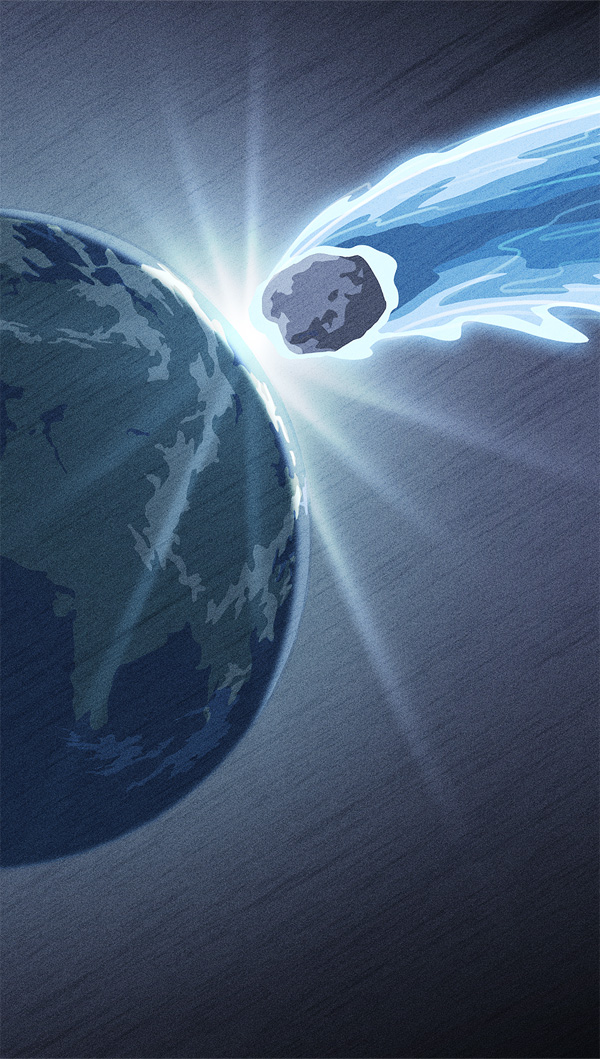Un grande asteroide