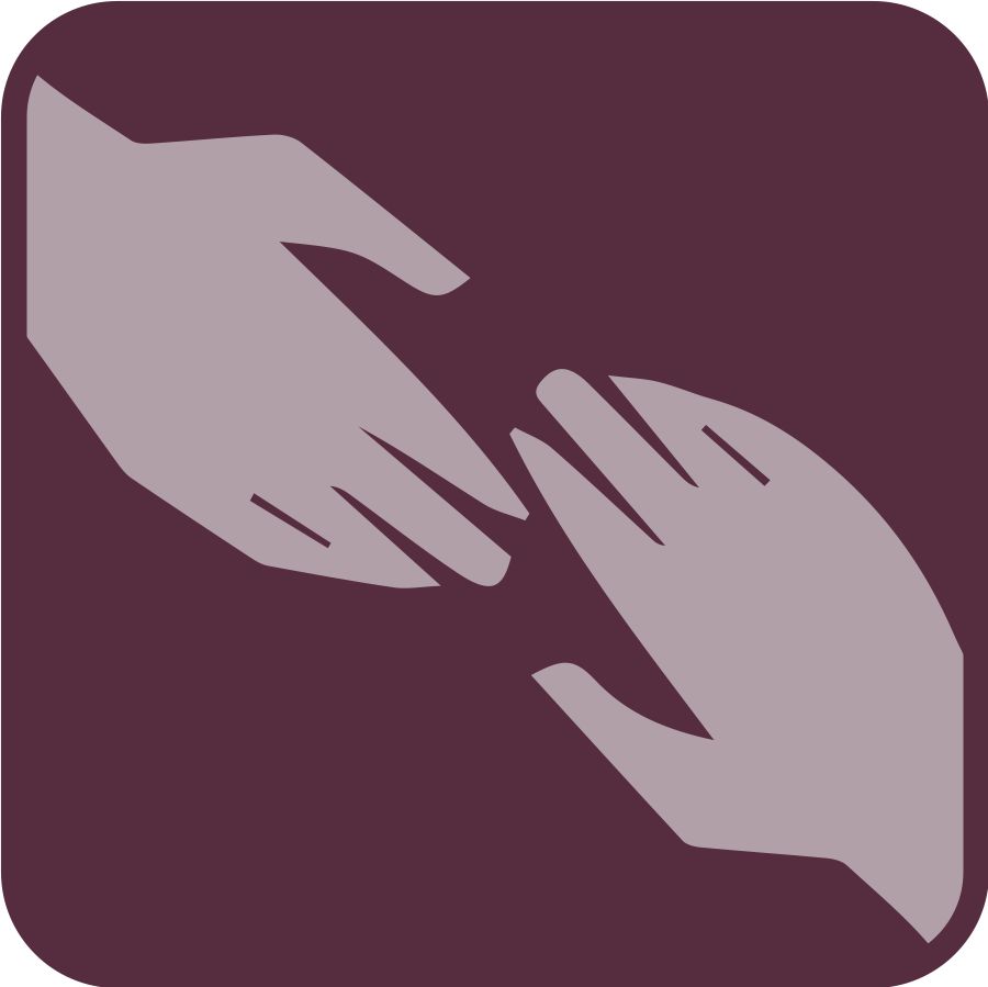 Una mano che sta per afferrare un’altra mano