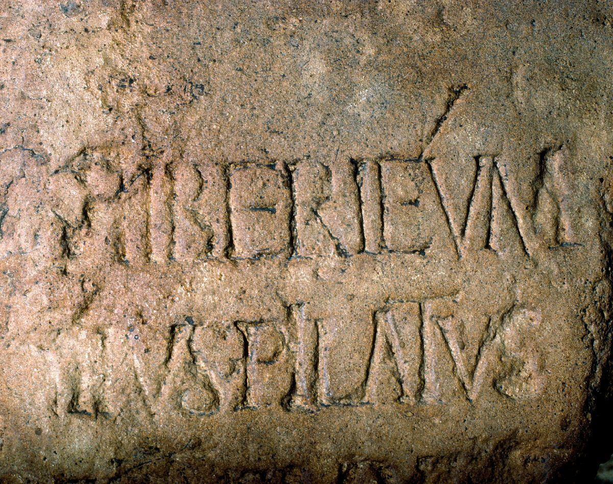 Iscrizione che menziona Ponzio Pilato