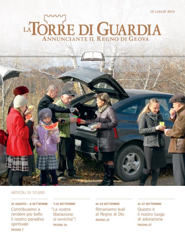 Copertina della Torre di Guardia, edizione per lo studio, 15 luglio 2015