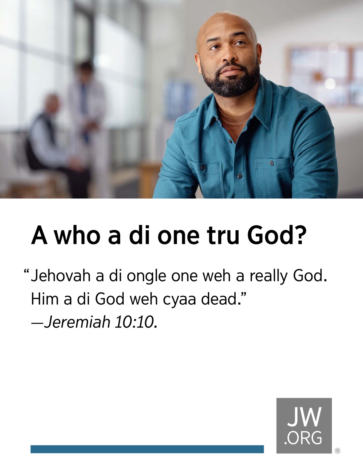 One man siddung a one doctor office a wait.