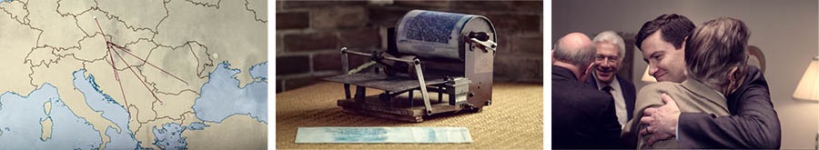 Som picha: Som likl paat a di vidiyo ‘Ou Wi Kyan Tan op Tugeda az Wan ef Dem Put Wi Worship Anda Lak Dong.’ 1. Wan map we a shuo di konchri dem iina di Iis paat a Europe iina we wi worship did anda lak dong. 2. Wan lang taim printing mashiin. 3. Som breda fram Romania a og op dem wan aneda.