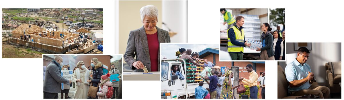 Foto irunmanum testigos de Jehová yaimiainiawai: 1. Ni iruntairi mesermatai iwiarainiawai. 2. Chikich nunkanmaya nuwa ni nawantrijiai pisar taarun shiir amikmainiawai. 3. Iruntainmanka ii umai kuit enketainiam kuitian enkeawai. 4. Iruntainiam testigos de Jehová yaja nunkanmaya pisar taarun ni utsumainia nuna suiniawai. 5. Entsan suiniawai. 6. Ii yachi Yuusan seawai.