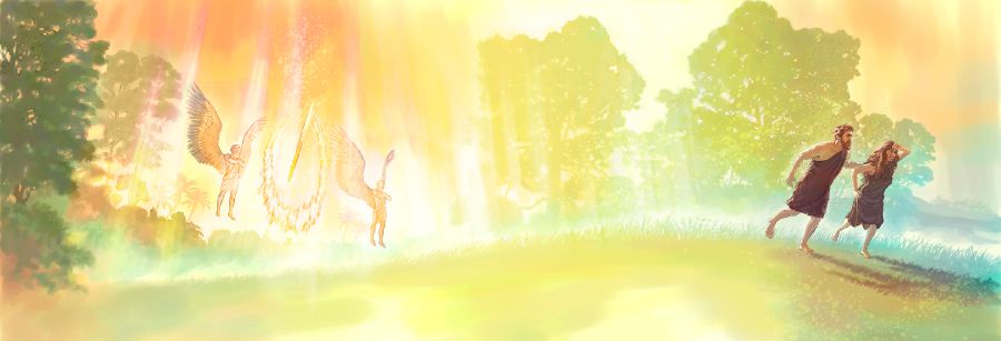 Adán xíʼín Eva janakoona noo̱ sakuu veʼena, paraíso