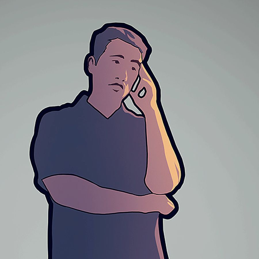 約束を破ったらどうなるかを考えている男性